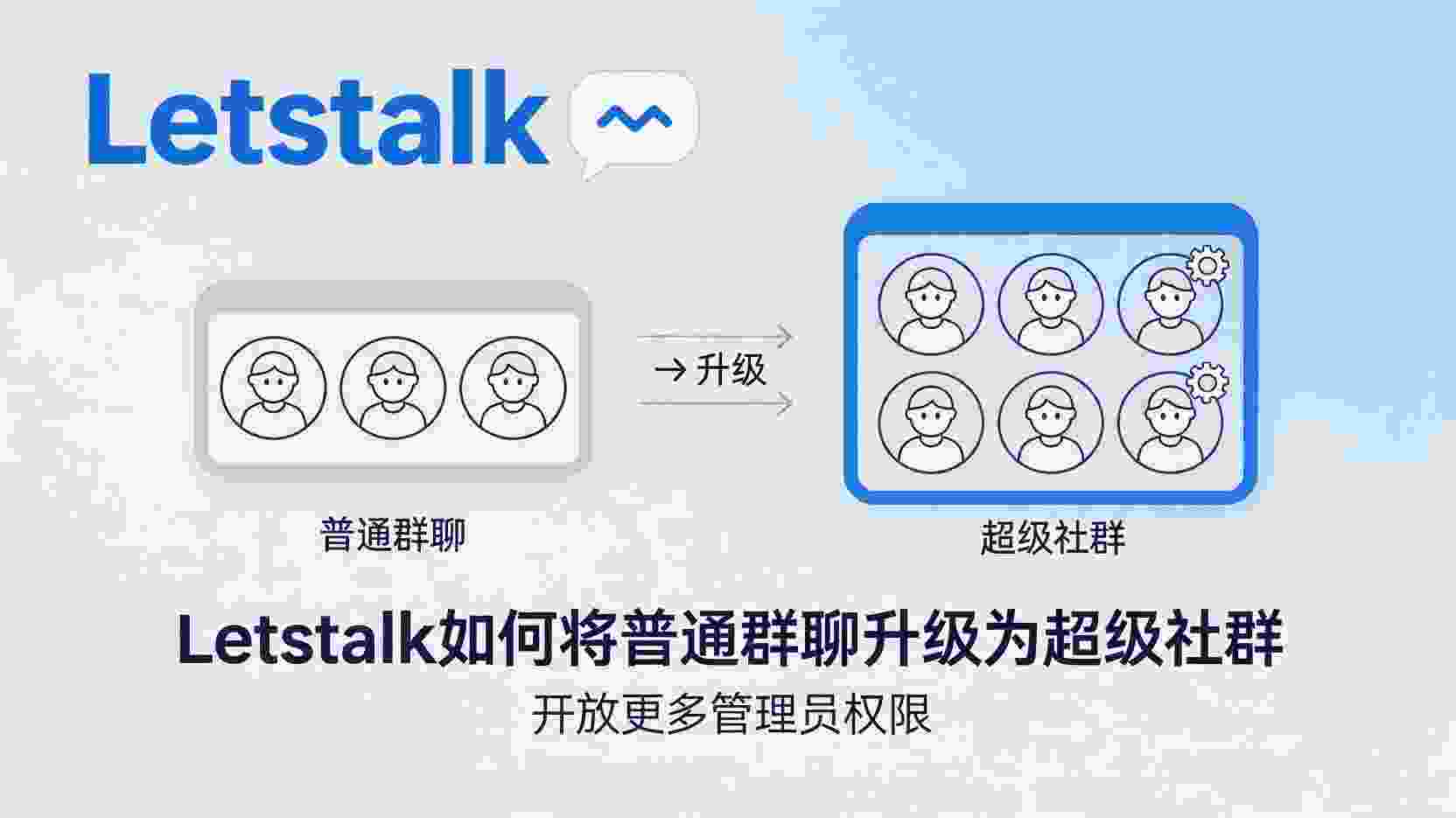 Letstalk群聊升级超级社群步骤, 怎么开放Letstalk群管理员权限, Letstalk超级社群支持几个管理员, 群聊升级失败如何重试, Letstalk普通群与超级社群权限差异, 批量设置Letstalk管理员方法, Letstalk社群管理最佳实践